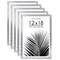 Americanflat Picture Frame Set with Mat - Set of 5 - Photo Frame Set of Five for Wall Display - Plexiglass Cover - Hanging Hardware